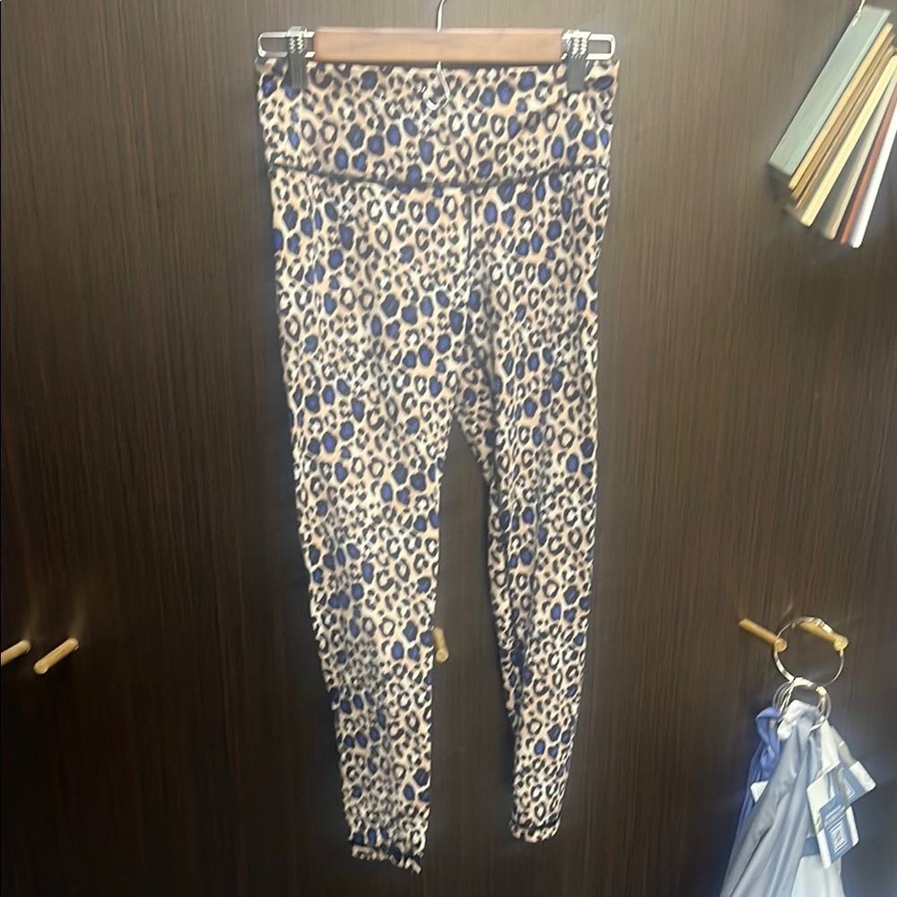 Victoria's Secret Tan and Blue Leggings